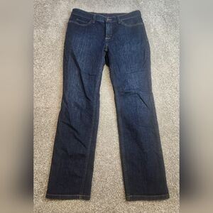 Duluth Trading Jeans Size 8x29 Womens Dark Wash Blue Denim